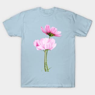 Pink cosmos flowers T-Shirt